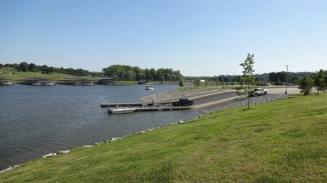 Clarksville Marina boat ramp and docks