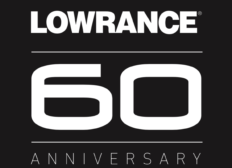 Lowrance 60th Anniversary logo